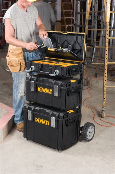 dewalt plastic steel rolling tool box|DeWalt packout tool boxes.